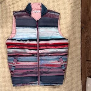 Parke & Ronen Men’s  Medium Multicolor Striped  Vest